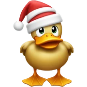 Santa Duck sticker