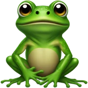 Puertorican frog sticker