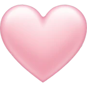 cute light pink heart  sticker