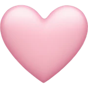 pastel pink heart sticker
