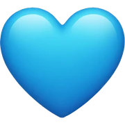 Blue heart sticker