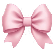 Light pink bow  sticker