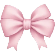 Light pink bow  sticker
