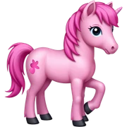 Pink pony sticker