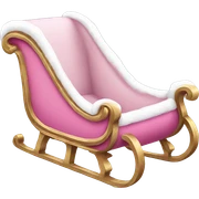 pink sleigh sticker
