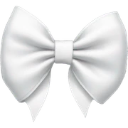 white bow sticker