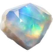 Opal natural crystal sticker