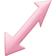 light pink arrow sticker