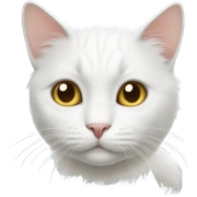 white cat sticker