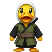 a ninja duck sticker
