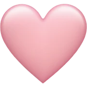 light pink heart sticker
