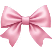 baby pink delicate bow sticker