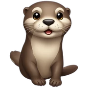 Busy otter sticker