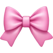 pink and white bow sticker