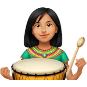 Festive Drummer sticker