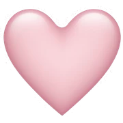 Light pink heart sticker