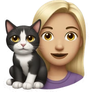 Me with cat sticker