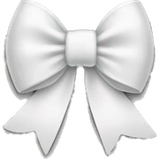 white bow sticker