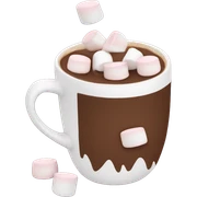 Hot chocolate with marshmallows  sticker
