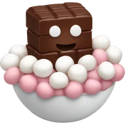 chocolate with marshmallows sticker