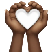 Heart in hands sticker
