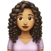 Chica alta de cabello largo y rizado sticker