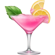 pink cocktail sticker