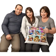 happy gathering on the couch sticker
