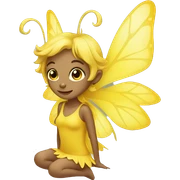 fairy wearing yellow sticker