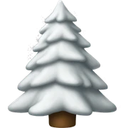 White Christmas tree sticker