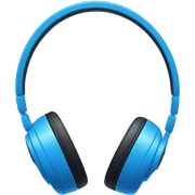 headphones that is blue sticker