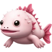 plush axolotl sticker