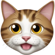 silly cat sticker