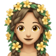 Flower garland sticker