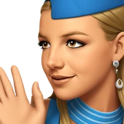 girl with hat and earrings sticker