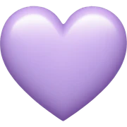 Pastel Purple Heart sticker