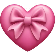 heart bow sticker