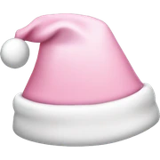 light pink santa hat sticker