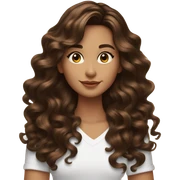 wavy brunette aesthetic sticker