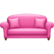 pink couch sticker
