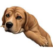 realistic indoor dog portrait sticker