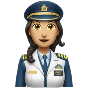 Mujer piloto de aeroplano sticker