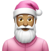 Pink christmas sticker