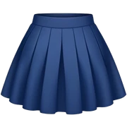 dark blue skirt sticker