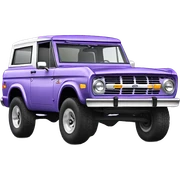 Lavender ford bronco sticker