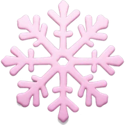 pastel pink snowflake  sticker