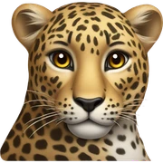 Leopard with a bow on its head  sticker