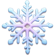 pastel pink snowflake  sticker