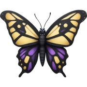 gothic butterfly  sticker