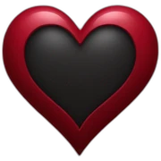 dark red heart sticker